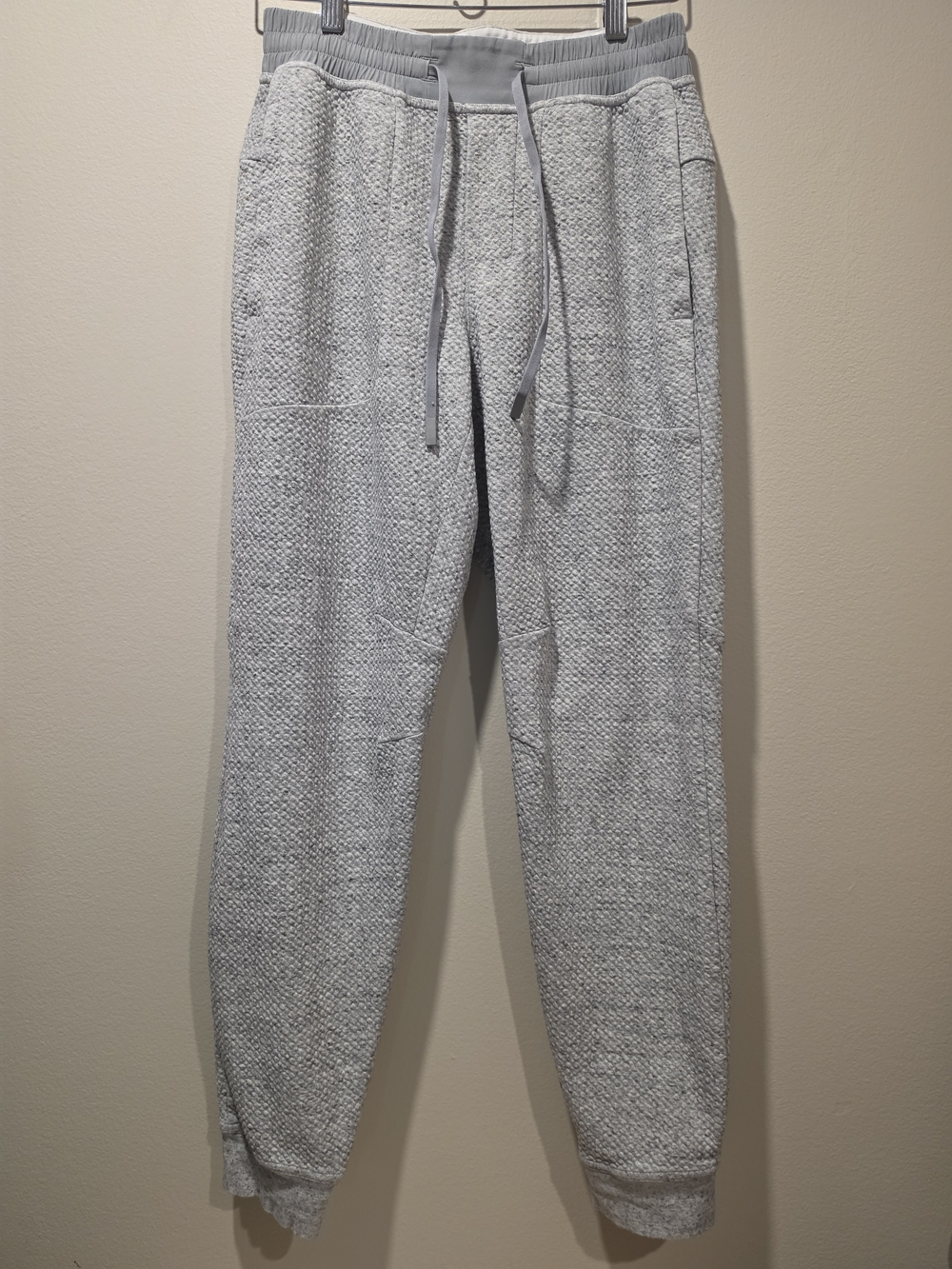 Lululemon Men's At Ease Jogger Textured Knit Heathered Grey Size S